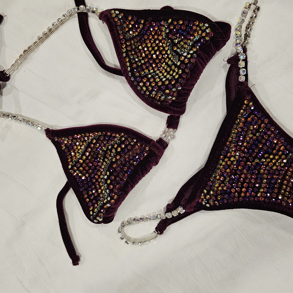 Velvet Swarovski Stoned NPC Bikini
